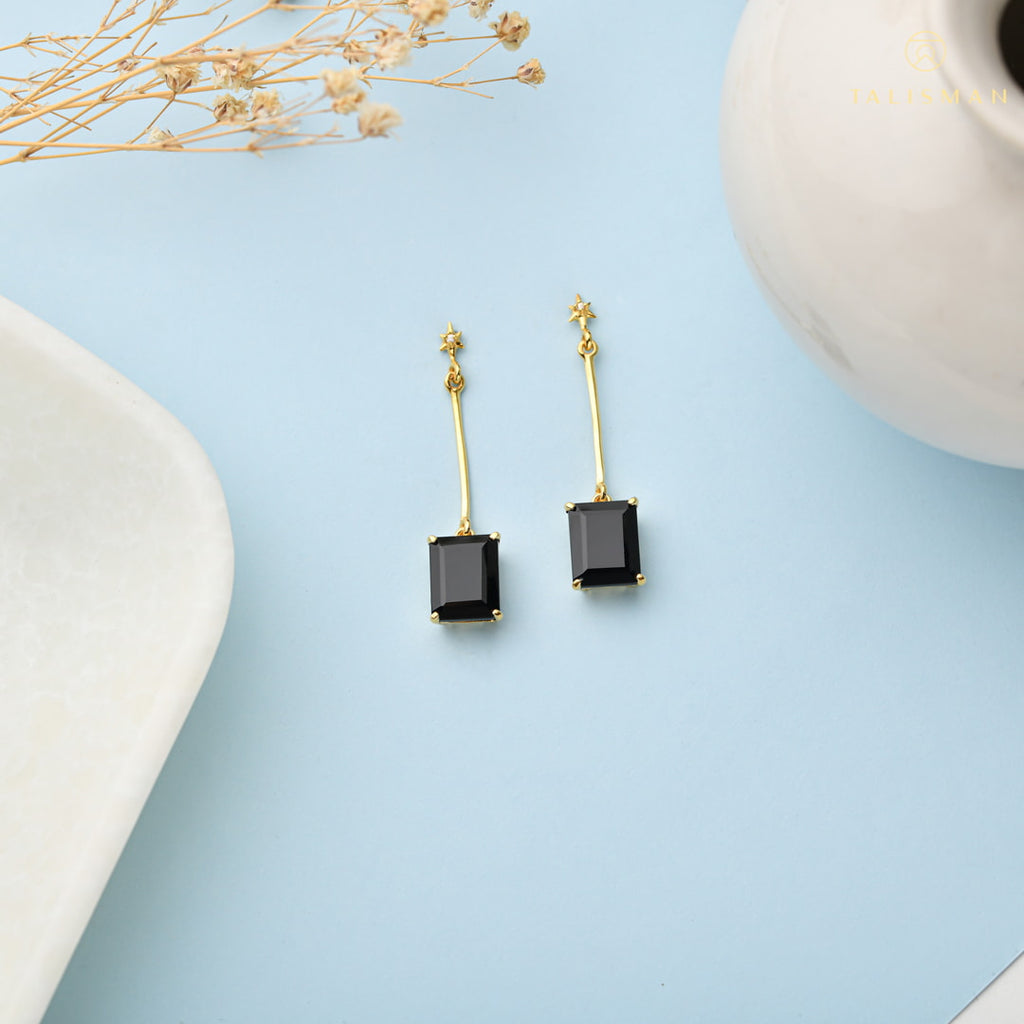 Black Star Drop Earrings | Earrings Gift For Girlfriend | Earrings | TALISMAN