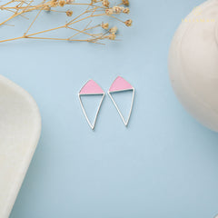 Inverted Triangle Hoop Earrings