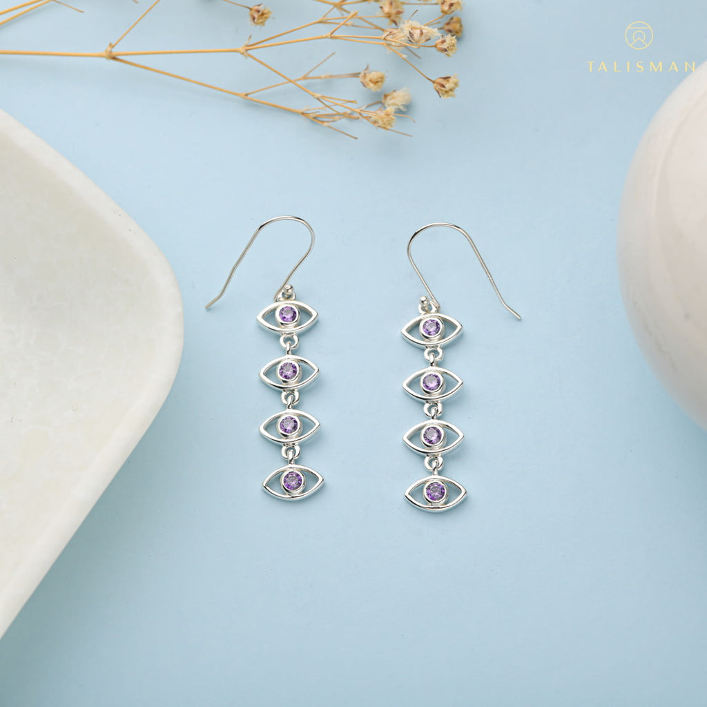 Evil Eye Hoop Earrings Buy Earrings For Girlfriend Earrings TALISMAN