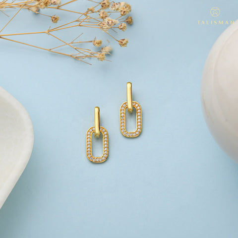 White Double Hoop Earrings | Buy Earrings Online | Earrings | TALISMAN