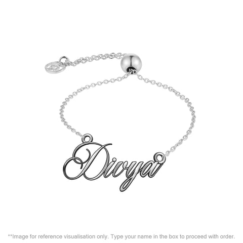 Sterling Silver Personalized Name Bracelet | Personalized Bracelets | TALISMAN