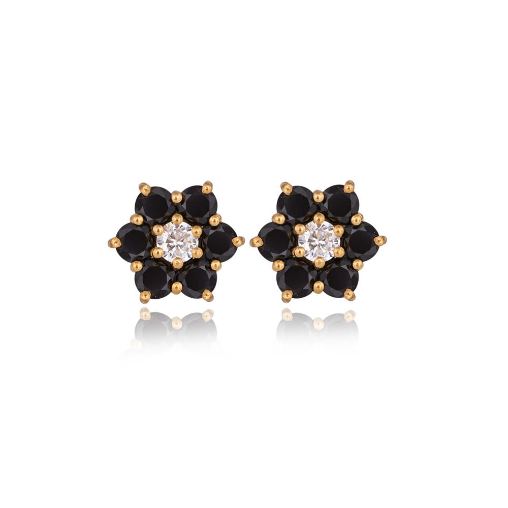 Buy Six Stars Black Spinel Earrings Online TALISMAN