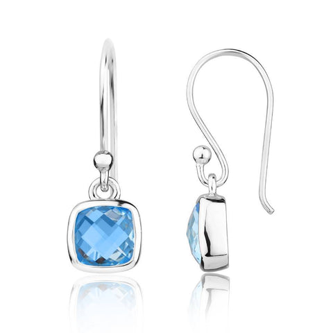 Silver Earrings Online | Demi Cool Blue Earrings | Earrings | TALISMAN