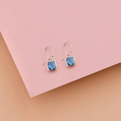 Silver Earrings Online | Demi Cool Blue Earrings | Earrings | TALISMAN