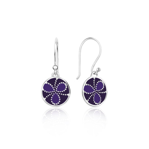 Earrings Online | Color me lavender Sterling Silver Earrings | Ombre' | TALISMAN