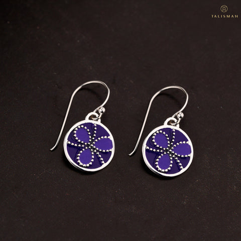 Earrings Online | Color me lavender Sterling Silver Earrings | Ombre' | TALISMAN