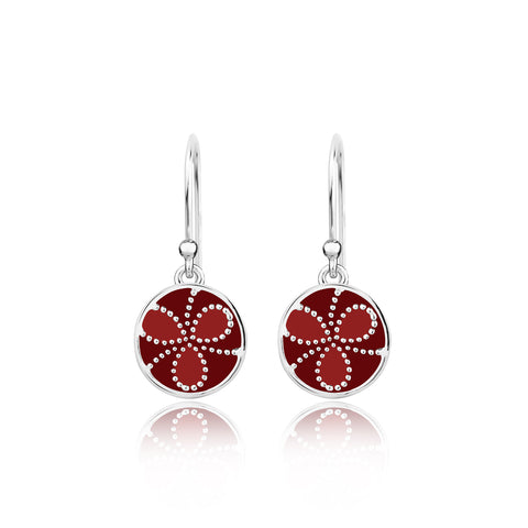 Buy Earrings Online | Shades of red Sterling Silver Earrings | Ombre' | TALISMAN