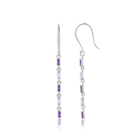 Purple Love Link Drop Earrings | Shop Earring For Gf | Earring | TALISMAN