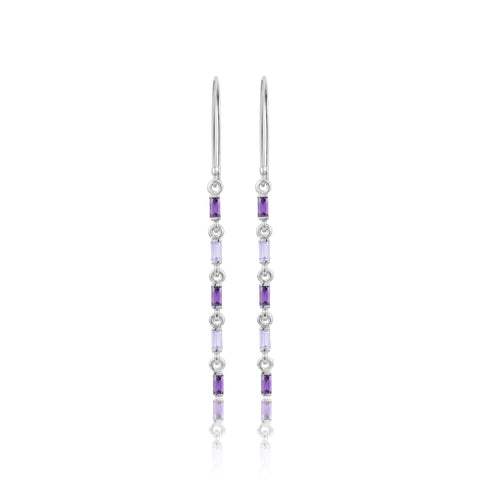 Purple Love Link Drop Earrings | Shop Earring For Gf | Earring | TALISMAN