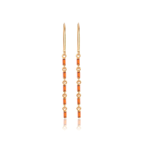 Red Love Link Drop Earrings | Earring Gift For Girlfriend | Earring | TALISMAN