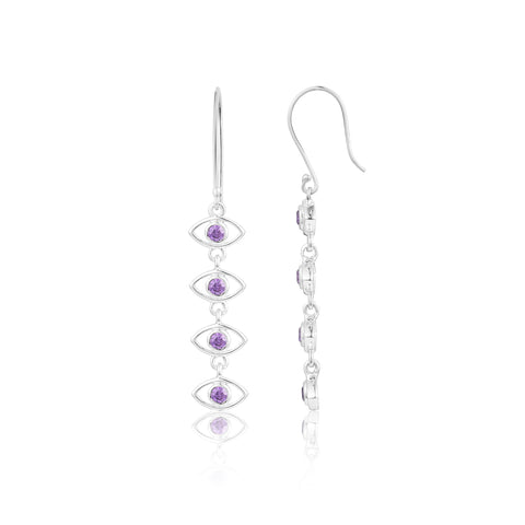 Evil Eye Hoop Earrings | Buy Earrings For Girlfriend | Earrings | TALISMAN