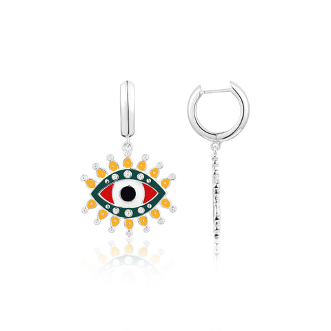 All seeing eye hoop earrings | Earrings Online Shopping | Earrings | TALISMAN