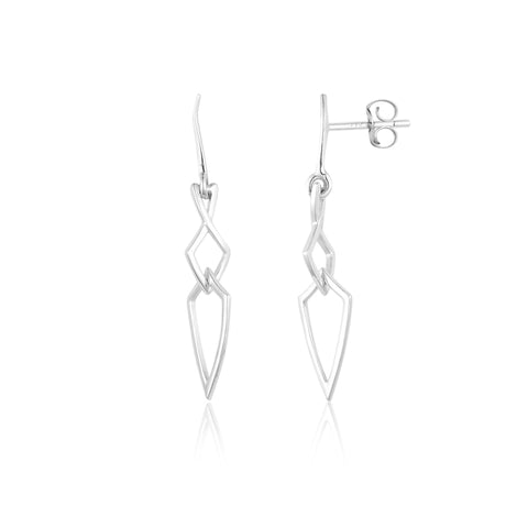 Double Triangle Hoop Earrings | Stylish Earrings Online | Earrings | TALISMAN