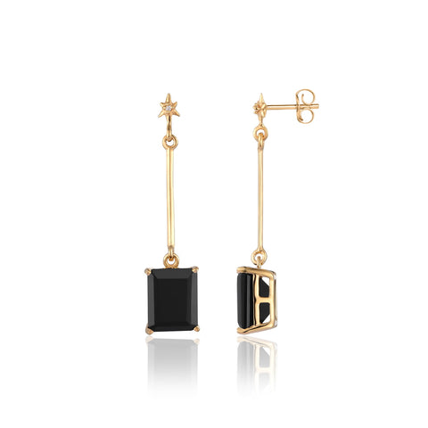 Black Star Drop Earrings | Earrings Gift For Girlfriend | Earrings | TALISMAN