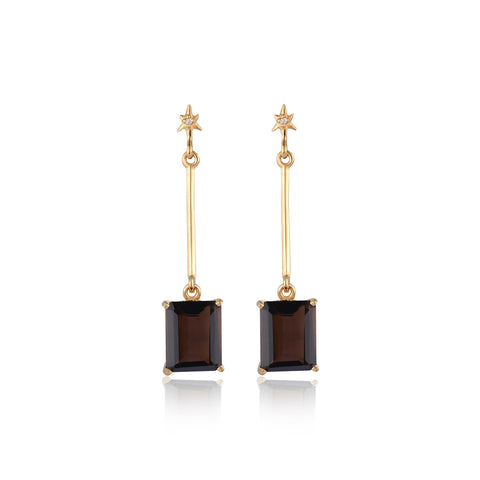 Brown Star Drop Earrings | Buy Earrings Cheap Online | Earrings | TALISMAN