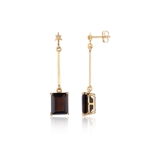 Brown Star Drop Earrings | Buy Earrings Cheap Online | Earrings | TALISMAN