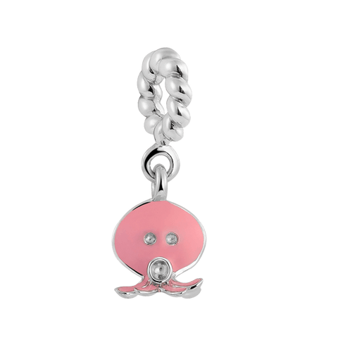 Joyful Jellyfish Charm - Silver Dangle Charms For Women Online