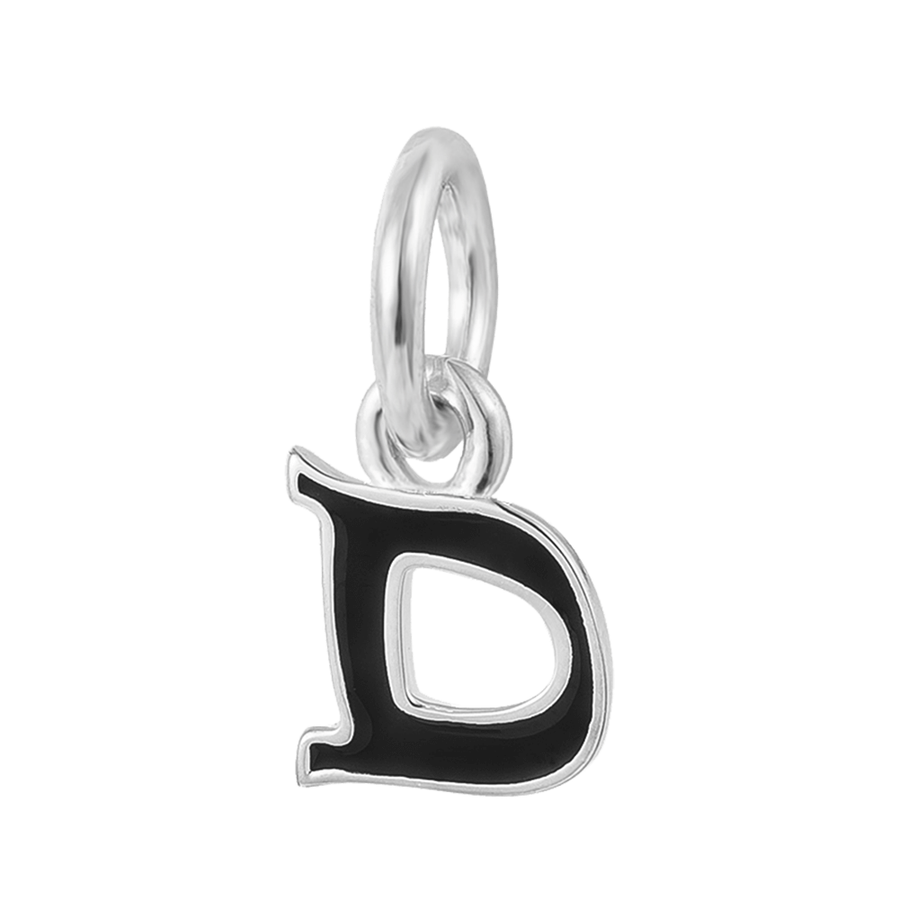 Buy Letter D Charm Online | Letter D Silver Charm | Dangle Charms | TALISMAN