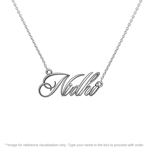 Sterling Silver Personalized Name Necklace | Personalized Necklace | TALISMAN