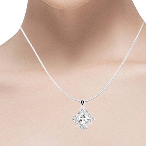 Buy Pendants Online | Majestic Multi-faceted Pendant | "9 to 9" Office Wear | TALISMAN