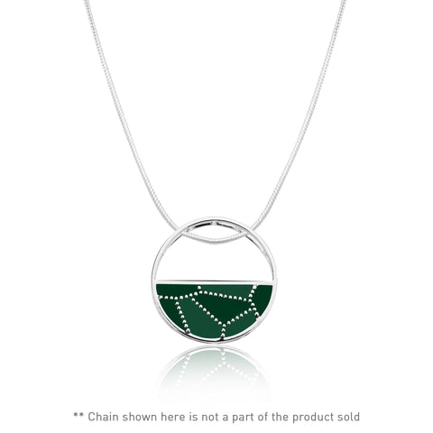 pendants for women | Shades of green Sterling Silver Pendant | Ombre' | TALISMAN