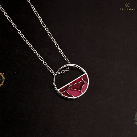 Buy Pendants | Shades of red Sterling Silver Pendant | Ombre' | TALISMAN