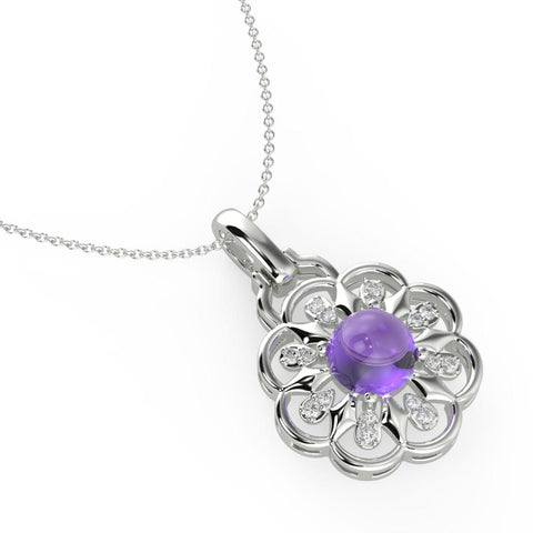 Shop Necklace | Luminious Lavender Floret Necklace | Necklaces | TALISMAN