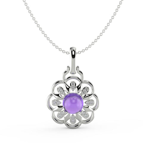 Shop Necklace | Luminious Lavender Floret Necklace | Necklaces | TALISMAN