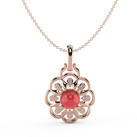 Buy Necklace Set | Luminious Red Floret Necklace | Necklaces | TALISMAN