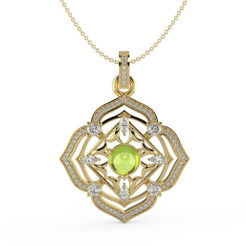 Buy Necklace Set Online | Regal Peridot Necklace | Necklaces | TALISMAN