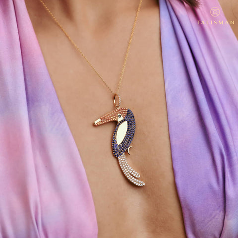 Flamingo Necklace | Silver Necklaces Online | Necklace | TALISMAN