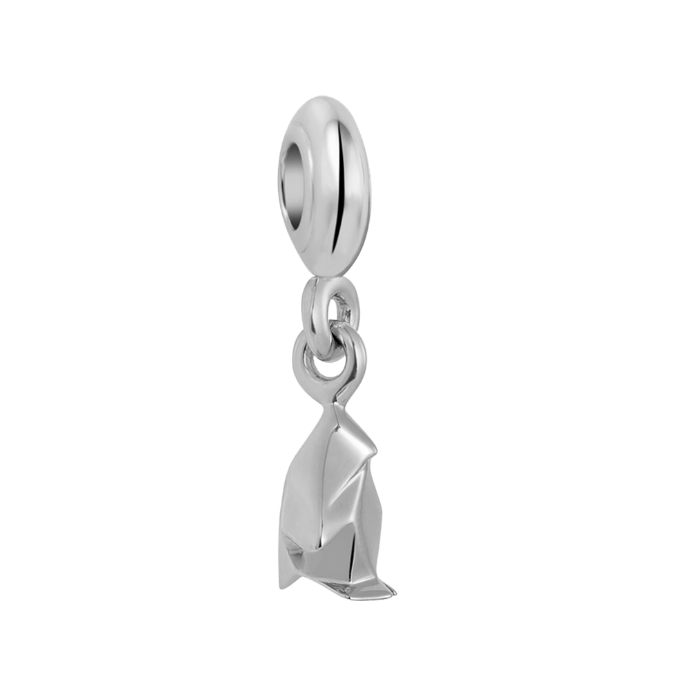 Poetic Penguin Charm - Silver Dangle Charms For Women Online