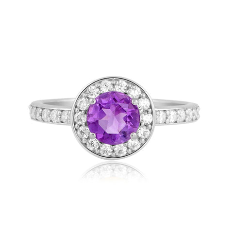 Buy Rings Online | Amethyst Celebration Ring | "9 to 9" Office Wear | TALISMAN