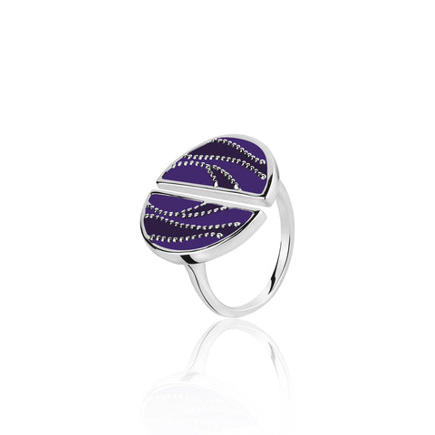 Pure Silver Rings Online | Color me lavender Sterling Silver Ring | Ombre' | TALISMAN