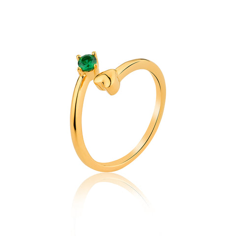Buy Rings Online | Hearts Ring - Green | Amore' - Love | TALISMAN