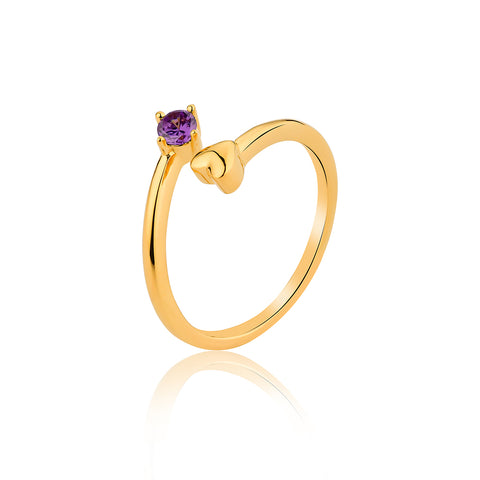 Rings For Girls Online | Hearts Ring - Purple | Amore' - Love | TALISMAN