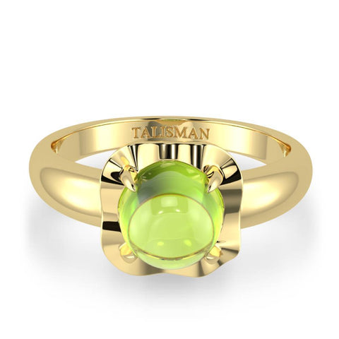 Birthday Gift Ring For Girlfriend | Shimmering Green Vintage Ring | Rings | TALISMAN