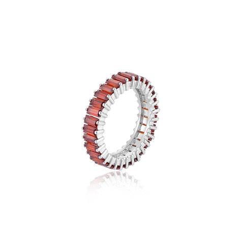 Red Baguette Stack Ring | Rings For Gf | Ring | TALISMAN