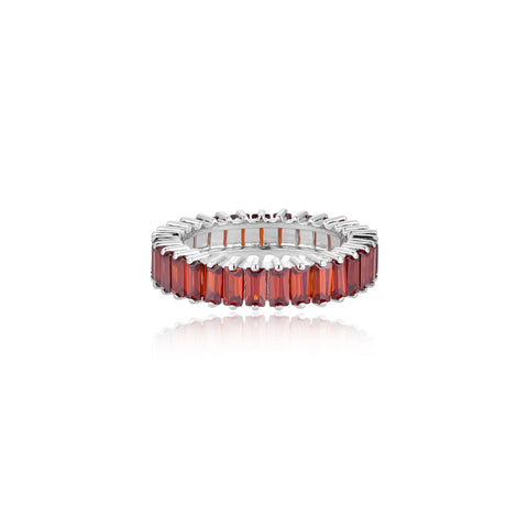 Red Baguette Stack Ring | Rings For Gf | Ring | TALISMAN