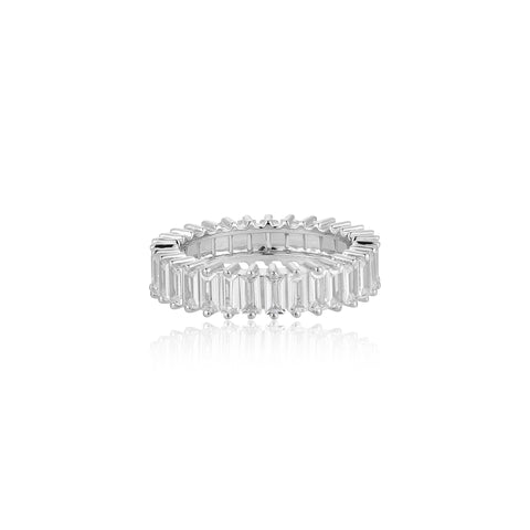 White Baguette Stack Ring | Rings Gift For Girlfriend | Ring | TALISMAN