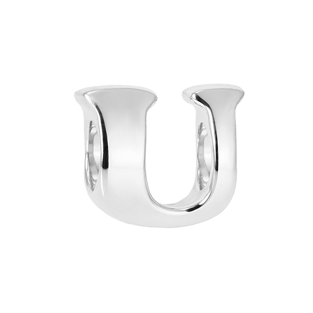 "Vintage U" Silver Charm - Online shopping for Silver Bead Charms Online, Shop from the great collection of Bead Charms for Bracelets, Silver Dangle Charms, Silver charms for bracelets. Exclusive collection of Charms For Bracelets, bracelets for womens silver, charms for bracelets silver available. Free Shipping COD Available.