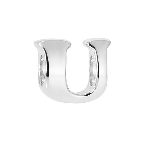 "Vintage U" Silver Charm - Online shopping for Silver Bead Charms Online, Shop from the great collection of Bead Charms for Bracelets, Silver Dangle Charms, Silver charms for bracelets. Exclusive collection of Charms For Bracelets, bracelets for womens silver, charms for bracelets silver available. Free Shipping COD Available.