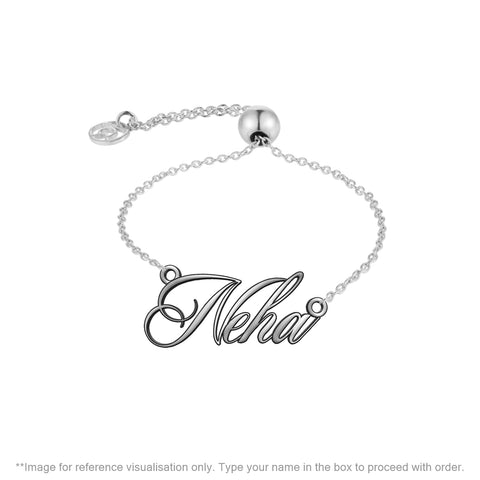 Sterling Silver Personalized Name Bracelet | Personalized Bracelets | TALISMAN