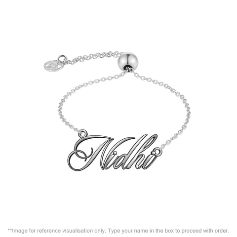 Sterling Silver Personalized Name Bracelet | Personalized Bracelets | TALISMAN