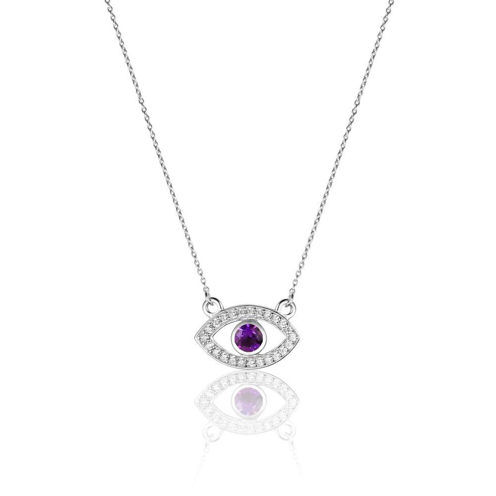 Amethyst Solitaire Necklace in 14k Yellow Gold by Brevani - Nelson Coleman  Jewelers