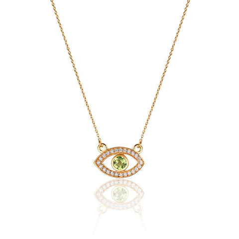 Necklace Set | Evershining Evil Eye Peridot Necklace | Evil eye | TALISMAN