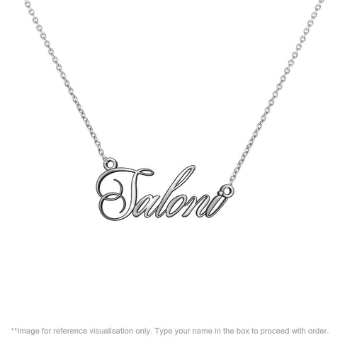 Sterling Silver Personalized Name Necklace | Personalized Necklace | TALISMAN